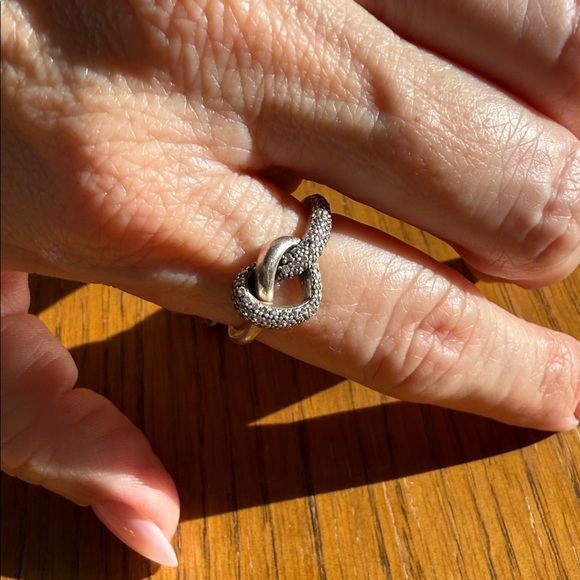 Pandora Jewelry - Pandora Silver Heart Knot Ring & earrings